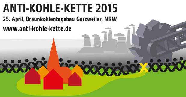 Anti-Kohle-Kette im Rheinland am 25.04.2015